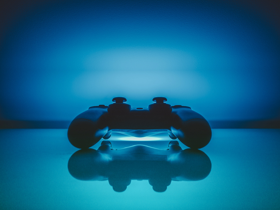 Black Sony Dualshock 4 Digital Wallpaper
